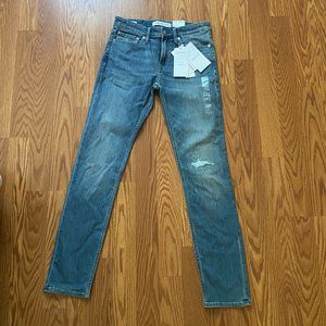 Calvin Klein SP40563585 Slim Fit High Cotton Stretch Blue Jeans Logo Men's Size